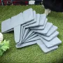 20 pcs pembatas pagar taman efek batu bulat plastik pembatas rumput dekorasi pembatas tanaman