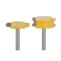 2PCS Canoe Flute and Bead Router Bit Set Precise Cutting Tool Ideal For Decorative Edges Long-Lasting Performance 1/2\ 1/4\ 6mm 8m 12mm