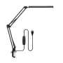 Lampada da scrivania a LED da 10 W con morsetto, braccio girevole regolabile, dimmerabile, 10 livelli di luminosità, 3 modalità colore, illuminazione per la cura degli occhi per casa e ufficio.