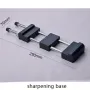 Diamond Sharpening Stone Set with Adjustable Non-Slip Holder 8 Inch 400/1000 Grit Fine Double-Sided Plate Whetstone Knife Tools