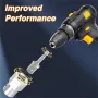 6PCS Wireless Drill Adapter Stainless Steel Crank Handle High-Quality 1/2 Inch Shaft Hole 1/4 Inch Through Hole Fits Ratchet Bar Trailer Crank