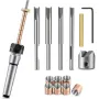 Woodworking Pen Mandrel Saver Pen Making Kit #2 Morse Taper Shank with 7mm Drill Bit Mill Cutter Head for Pen Turning Woodworking Lathe Accessory