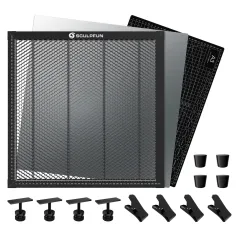 SCULPFUN H3 400x400mm Laser Cutting Honeycomb Panel Workbench Suitable for Diode, CO2 Laser Engraving Machine Professional metal clamps Easy to Observe Desktop Protection
