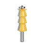 LAVIE 12mm 1/2\ Shank Louver Shutter Style Router Bit Woodworking CNC Carbide Milling Cutter with Bearing Ideal for Decorative Line Carving on Wood