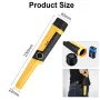 Detector de metais USA Direct GC-2006 Pinpointer Wand 5 polegadas de profundidade IP68 à prova d'água 66 pés subaquático detecção 360¡ã luz LED caça ao tesouro essencial