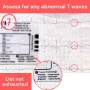 2pcs ECG 7 Step Ruler Plastic Transparent EKG Calipers 7-Step Measuring Tool Waterproof and Easy to Clean Portable ID-Sized Ruler