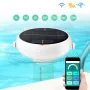 Tester di qualità dell'acqua per piscina Tuya Zigbe WiFi 7 in 1 Monitoraggio pH Cloro Salinità Ricarica solare USB Controllo tramite app