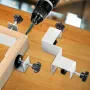 2PCS 90 Degree Right Angle Corner Clamps Double Handle Woodworking Jig Maximum Clamping Range 42mm for Woodworking Welding Framing
