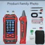 AV TOOLTOP ET636/ET638 Cable Tester and Multimeter 3.2-Inch Color Screen DCV ACV DCA ACA Resistance Capacitance Frequency Rechargeable Battery
