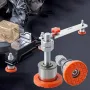 Stainless Steel Adjustable Leveling Feet Mounting Bracket M8 Thread for Miter Saw Furniture Legs