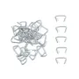 Hog Ring Pliers Kit 200Pcs Galvanized Rings Rust Resistant Non Slip Grip Spring Loaded Multi Size Compatible for Fencing Upholstery Auto Seat Covers Pet Cages Netting Bagging Traps Sausage Packaging