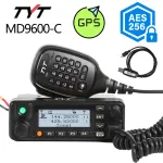 TYT MD-9600 DMR Mobile Radio Dual Band VHF UHF 50W 1000 Channels GPS Encryption Upgradeable LCD Voice Prompt