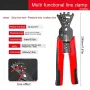 8-Inch Multifunctional Bending Pliers Crimping and Stripping Tool Precise Wire Bending High-Grade Alloy Steel PVC-Coated Handle