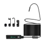 8mm Endoscope 1/5/10M Cable For Car Camera Dual Lens IP68 Waterproof Inspection Endoscope 8 LED Lights Soft/Rigid Wire For Smartphone