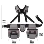 12 Pockets Tool Bag Belt 1 Hammer Holder Ergonomic Design High Durability Polyester Nylon for Electricians Carpenters Mechanics Gardeners