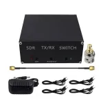 Transceiver Switch SDR Aluminum Alloy 100W Max TX Power 0.3dB Insertion Loss 38dB RX Isolation 12V 2A Compact Portable