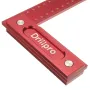 Drillpro 150/200mm Metric Precision Woodworking Square Aluminum Alloy Wide Seat Scribing Tool L 90° Right Angle Ruler