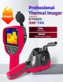 AV TOOLTOP ET692C Professional Thermal Imager High Sensitivity 3.2 Inch Screen 256x192 Infrared Resolution -20℃ to +550℃ Auto Temperature Tracking Thermal Camera