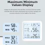 Smart Wireless Temperature Humidity Sensor with Advanced Bluetooth/WiFi Technology Adjustable Modes Low Power Consumption Ideal for Remote Home Monitoring and Smart Home Automation