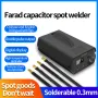 Docreate Farad Capacitor 2.7v 3000F Digital Display Double Pulse Output MCU Control Spot Welding Machine With Detachable Soldering Pen