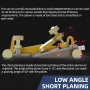 ENJOYWOOD Mini Block Plane Aluminum Alloy Hand Planer Woodworking Tool for Fine Planing Chamfering and Tenon