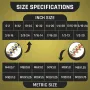 Nut and Bolt Thread Checker Stainless Steel 26 Gauges 14 Inch & 12 Metric Sizes SAE & Metric Nut and Bolt Size Identification Tool