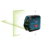 GCL15-12XG Professional 2 Lines 2 Shot line Green Laser Level Rechargeable Lithium Battery 15m Range High Visibility Compact Design Horizontal Vertical Lines Accurate Leveling Tool