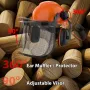 Industrial Forestry Safety Helmet Protection System Chainsaw Hard Hats with Adjustable Ear Muffs & Face Shield Visor