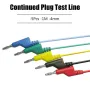 P1036 5Pcs 1M 4mm Banana to Banana Plug Test Cable Lead for Multimeter Tester 5 Colors
