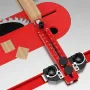 Table Saw Alignment Gauge Calibrator Dial Indicator Thin Rip Jig Aluminum Alloy High Precision Easy Setup Versatile Usage for Repeat Cuts