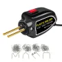 Plastic Welder 100W Portable Welding Machine Quick Heating Repair Tool for Bumpers Dashboards Plastic Cracks with 200 Hot Staples LED Indicator Compact Design
