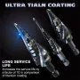 3PCS High-Speed Steel Step Drill Bit Set M35 Cobalt HSS Hex Shank 1/8\ to 7/8\ Multi-Size for Metal Wood Plastic Stainless Steel Aluminum