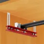 Closet Rod Mounting Fixture Template Tool Positioning Bar Punching Positioning Ruler 300x25x120mm Adjustable 1-90mm Wardrobe Boom Installation Tool for Closet for Mounting Cabinet Boom Drawer Bearings