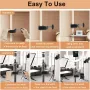 Universal C Clamp Adjustable Black Aluminum Alloy 1/4 3/8 Thread Hole Anti Slip Design Desk Mount Holder LCD Monitor Camera Accessories