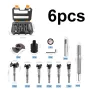 5/6/10pcs Woodworking Hole Opener Set Blue Carbide Adjustable Opener Drilling Wood Hinge Drill Bits Detachable Strong Back Plate 15-35mm