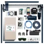 SCULPFUN S30 Ultra-33W lasergraveringsmaskin 600x600mm gravyryta laserskärare automatisk luftassistans utbytbar lins inkluderar laserreparationssats luftassistans M8 moderkort