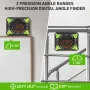 Huepar AG2L Digital Angle Gauge 3-in-1 Laser Level High Precision ±0.1° Magnetic Base Backlit LCD 650mAh Battery IP54 Waterproof
