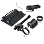 HAYEAR Aluminum Digital Microscope Stand Industrial Camera Monocular Lens Lift Repair Workbench Black