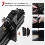 Guide de jauge à onglet en aluminium HONGDUI HD-KS22, support étendu pour table de scie à onglet pour le travail du bois