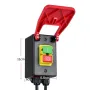 Safety Power Switch 220V 16A Large Paddle On Off Switch Emergency Stop Zero Voltage Switch Compatible with Router Tables Table Saws Drills Milling Machines Plug and Play Design