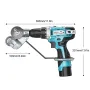 Titanium Steel Electric Drill Plate Cutter 3.94x3.94x1.18 Portable Metal Sheet Cutting Attachment for Iron Steel Alloy Plastic
