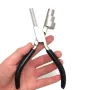 6\ Wire Bending Pliers Stainless Steel Jaws Triple Barrel 13mm 17mm 22mm Jewelry Making Tool with Padded Grips
