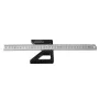 ENJOYWOOD Woodworking Center Scriber 45 Degrees Angle Line Caliber Ruler Wood Measuring Scribe Tool