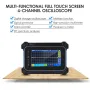 Hantek TO1154D 充電式ポータブルオシロスコープ マルチメーター 4チャンネル 150MHz帯域幅 1GSa/S サンプリングレート 8Mストレージ深度 25MHz信号ソース 7インチTFT LCDデジタルストレージオシロスコープ 任意波形ジェネレーター ツールバッグ付き