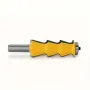 LAVIE 12mm 1/2\ Shank Louver Shutter Style Router Bit Woodworking CNC Carbide Milling Cutter with Bearing Ideal for Decorative Line Carving on Wood