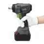 Drillpro Brushless Electric Wrench 1000N.m High Speed 5000RPM Impact 3+1 Reverse Stop Gear Positions Secure 1/2\ Chuck Size Available with 15000mAh Battery