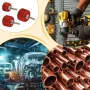1 Set Copper Pipe Cleaner Set For Power Drill Tube Cleaning Brush Cleans Copper Pipes Tubes And Fittings For Soldering