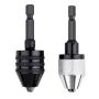 2PC Hex Shank-Black and White Keyless Drill Chuck Adapter For Easy Bit Changes Available In Electric Grinder, Nail Machine, Engraving Machine