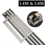 Wnew Track Saw Quickcut Guide Rail with 90 Degree and 45 Degree Cutting Angle 1.4m and 2.8m Long Rail Universal for 6.5-10 Inch Electric Track Saws