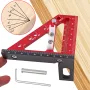 Carpenter 3D Çok Açılı Ölçüm Cetveli Kare Cetvel Delik Çizme Cetveli Ağaç İşleme Çizici Hassas Ağaç İşleme Aleti
